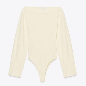 Chic Cream Open-Back Top